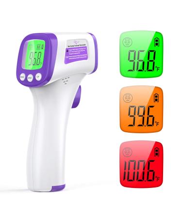 Infrared Forehead Thermometer  KKmier No Contact Forehead Thermometer for Baby  Kids  Adults  3 in 1 Temperature Gun Body Temperature Measuremente  LCD Display