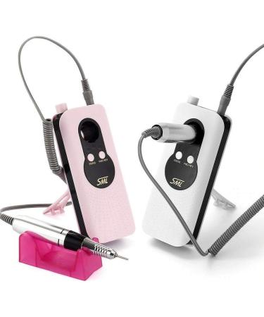 SQUADO 35000RPM Professional Mini Nail Drill Bit Electric Portable Nail Drill with LED Light and USB Charging Cable for Acrylic Nails (Pink) - Buy Online on GoSupps.com