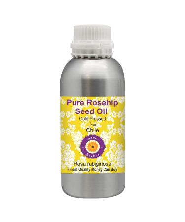 Deve Herbes Pure Rosehip Seed Oil (Rosa rubiginosa) Cold Pressed 630ml (21 oz)