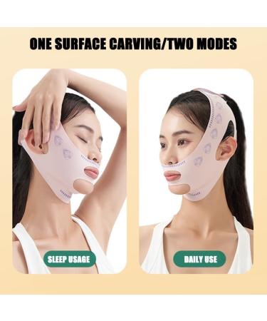 Bowtong Reusable V-Face Bandage Shaper for Women - Weight Loss Lift-Up Belts Reduces Double Chin Thinner Gray Mask - Buy Online on GoSupps.com