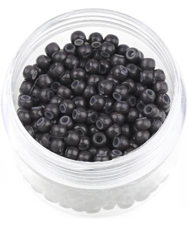 600PCS #3 Dark Brown Silicone Lined Nano Rings for Hair Extensions - Kullke - Buy Online on GoSupps.com
