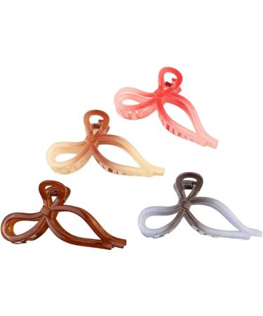 Delicate Hair Clamp Bowknot Accent Unique Acrylic Hair Slide Bowknot Hairpin Creative Hair Clips Quality Hair Grips for Women - Buy Online on GoSupps.com