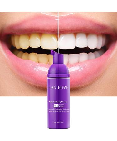 V34 Toothpaste - Teeth Whitening Mousse for Brightening & Neutralizing Yellow Tones - 50ml | International Shipping Available - Buy Online on GoSupps.com
