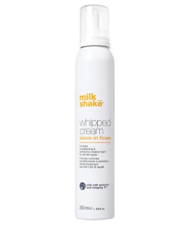 milk_shake Whipped Cream Leave In Conditioner Foam For All Hair Types 6.8 Fl Oz (Pack of 1)