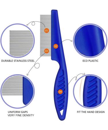 Professional Flea and Lice Comb for Cats & Dogs - Nissen Animal Dust Ridge - Effective Grooming Tool Post-Flea Shampoo - 1 Piece - Buy Online on GoSupps.com