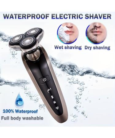 Roziapro Electric Razor for Men Wet and Dry Cordless Rechargeable Electric Shaver with 3D Floating Head IPX6 Waterproof Portable Razor for Men Gray - Buy Online on GoSupps.com