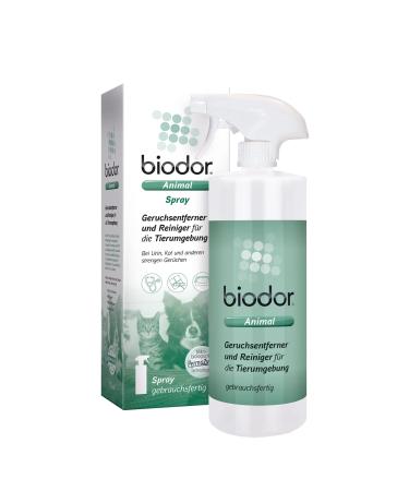 Biodor Animal Spray 750ml odor neutralizer odor remover & cleaner for the animal environment enzyme cleaner urine feces & other strict smells dogurine cat urine smell remover Spray Hygiene 750ml - Buy Online on GoSupps.com