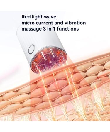 Coserori 3-in-1 Hair Skin Massage Device | Vibrating Oil Applicator with Red Light & 70ml Capacity for Hair Growth Treatment - Buy Online on GoSupps.com