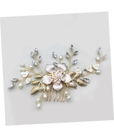 DOITOOL 1 Pc Combs Tiara Hair Comb Crystal Headpiece Comb for Bridal Rhinestone Hair Clip Bridal Headpiece Rhinestone Headpiece Rhinestone Comb Bride Comb Headgear Pearl Accessories - Buy Online on GoSupps.com