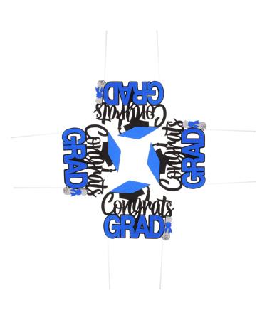 IMIKEYA 4pcs Graduation Row Graduation Cake Topper Red 2023 Graduation Party Supplies Grad Picks Mini Cake Decor Graduation Cake Insert Appetizer Dessert Picks Wrapping Paper Delicate Blue 17X13.5CM