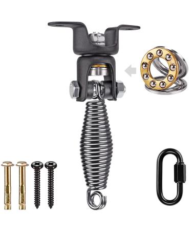 BeneLabel Heavy Duty Boxing Punching Bag Hanger with Spring, 360 Rotation Wood Beam Holder, 2 Wood Screws for Wooden Sets, 1 Carabiner, 1 Comfort Spring 5.9 inch - Buy Online on GoSupps.com