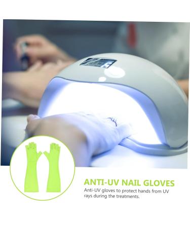 POPETPOP 1 Pair Nail Gloves Gel Manicure Gloves Salon Gloves Gloves Anti-uv Gloves Manicure Accessories Nail Art Gloves Sunscreen Gloves Fingerless Gloves Anti-black Apparel - Buy Online on GoSupps.com