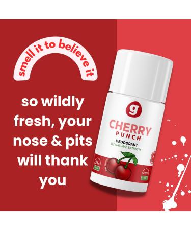 Natural Deodorant for Girls 8 & Up | Aluminum-Free Non-Toxic 24-Hour Odor Protection | Fresh Cherry Blossom Scent - Buy Online on GoSupps.com