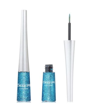 AllbestAye 16 Colors Liquid Glitter Eyeliner Set | Waterproof Long-Lasting Metallic Shimmer Eyeshadow | Sparkling Silver Eyeliner Kit for Party & Festival Makeup - Buy Online on GoSupps.com