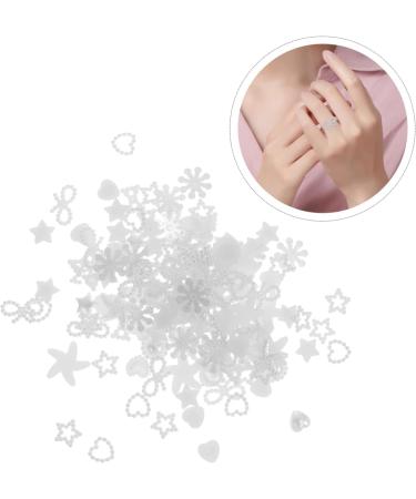 Operitacx 100pcs Material Plastic Hair Girl Charms Materials Accessories Diy Headwear Making Pin Handmade 2X2X0.2CM White - Buy Online on GoSupps.com