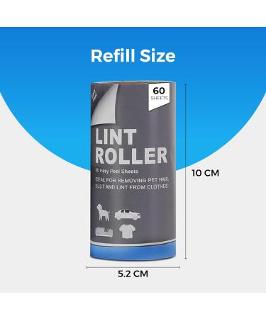 STERUN Lint Roller Sticky Refills Pack Of 6-360 Sheets For Quickly Removes Dust And Hair From Clothes Cars Pets Hair | Lint Roller For Clothes | Lint Remover | Lint Roller Refills - Buy Online on GoSupps.com