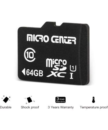 Micro Center 64GB Class 10 MicroSDXC Flash Memory Card with Adapter - 2 Pack | Mobile Device Storage, Phone, Tablet, Drone, Full HD Video Recording | 80MB/s UHS-I, C10, U1 - Buy Online on GoSupps.com