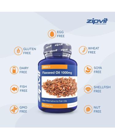 Flaxseed Oil Capsules 1000mg - 360 Softgels | 12-Month Supply - Buy Online on GoSupps.com