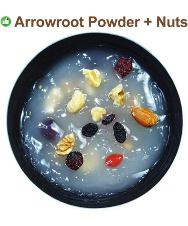Organic Arrowroot Flour Powder - 100% Pure Puerariae Meal Replacement for Cooking & Baking - 100G/3.52oz - Buy Online on GoSupps.com