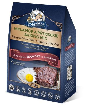 Cuisine L' Angelique Gluten-Free & Organic Brownie Mix 370g Brownie 370 g (Pack of 1)