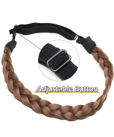 Silk-co Women s 3-Strand Light Brown Hair Band | Vintage Braided Headband for Weddings | Elastic Hair Accessories for Women & Girls - Buy Online on GoSupps.com