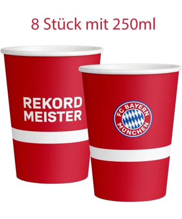 FC Bayern Munich Party Set | XL 34-Piece Football Party Accessories | Perfect for Football Parties & Birthdays - Buy Online on GoSupps.com
