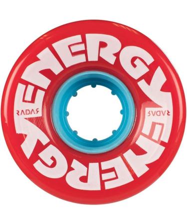 Radar Energy 57 Roller Skate Wheels - 4 Pack of 78A Red Quad Skate Wheels 31mm x 57mm - Buy Online on GoSupps.com