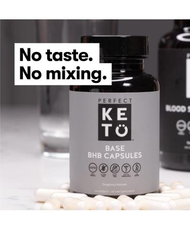 Perfect Keto Exogenous Ketones Capsules - Gluten Free BHB Salts for Ketosis & Fasting Electrolytes & Caffeine Free Energy - 60 Count Keto Supplement - Buy Online on GoSupps.com