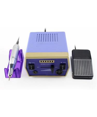 Nail Drill Kit 30000RPM Nail Art Drill Electric Drilling Equipment for Remove Gel Polish Drill Grinding Pedicure Tools Pedal Set Purple - Buy Online on GoSupps.com