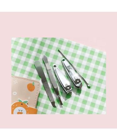 Nail Clippers Set Cute Girls Manicure Clippers Stainless Steel Nail Clippers Personal Care Cleaning Portable 5-Piece Set for Girls (Color : A) - Buy Online on GoSupps.com