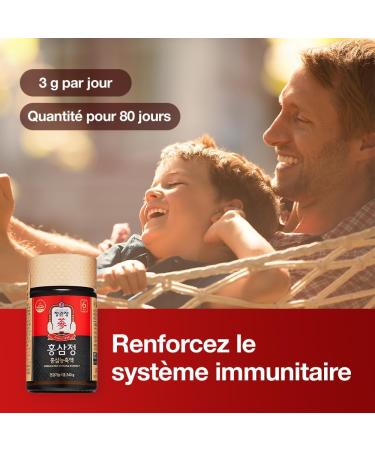 Jung Kwan Jang 100% Korean Red Ginseng Extract Compounds 240g Natural Energy Booster Immune Support & Stress Relief/Sugar & Caffeine Free - Buy Online on GoSupps.com