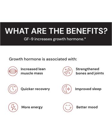 Novex Biotech GF-9 - HGH Boosting Supplement for Men - 120 Capsules - Natural Growth Hormone Support - Buy Online on GoSupps.com