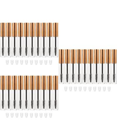 30 Pcs Mascara Empty Tube Mini Containers Empty Mascara Tube Travel Gold and Silver Eyelash - Buy Online on GoSupps.com
