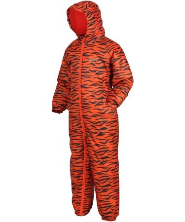 Regatta Kids Print Splat 2 Snowsuit 18 Months - Blaze Orange Tiger | Shop Now - Buy Online on GoSupps.com