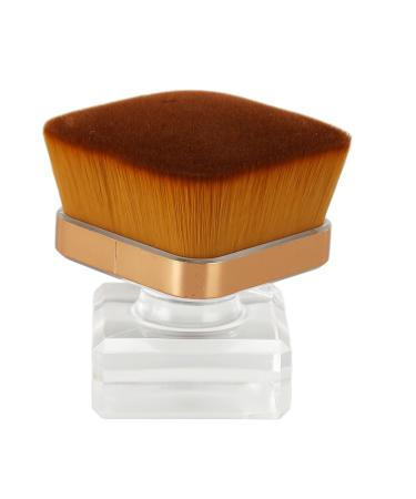 Crystal Base Powder Brush Dense Strong Powder Grip Soft Lightweight Portable Makeup Brush for Travel
