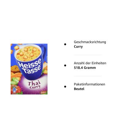Authentic Hot Thai Curry with Crispy Croutons - 9-Pack (3 Bags 450ml Each) - International Shipping Available - Buy Online on GoSupps.com