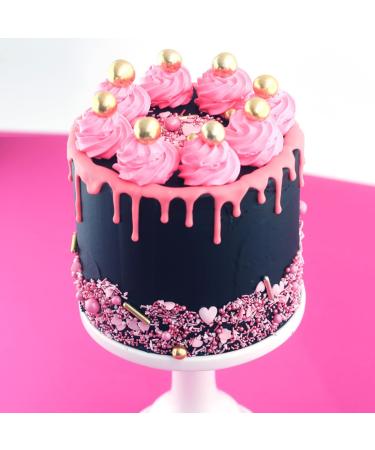 Super Sprinkle Pink Heart Mix 180g | Edible Decorations Without AO Dyes | EU Ingredients | Best for Cakes & Desserts - Buy Online on GoSupps.com