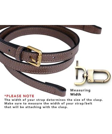 CRAFTMEMORE 2pcs Detachable Snap Hook Swivel Clasp w/Screw Bar - 1-1/2 Inch Brushed Brass - Buy Online on GoSupps.com