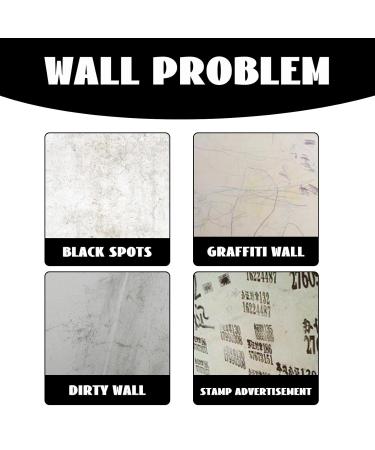 100ml Wall Decontamination Paste Wall Cleaning Cream Stain Remover Cream for Walls Easily Dismantl Paintand Graffiti Stains (1pcs) - Buy Online on GoSupps.com