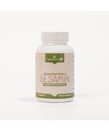Lignans For Life Sesamin for People 90 Capsules - Sesame Seed Lignans Natural Dietary Supplement