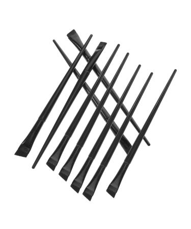 Angoily 12pcs Eyeliner Brush Eye Shadow Brush Eyeshadow Makeup Eyeliner Brush Makeup Tool Miss Applicator 15.5x1.2x0.6cm Black