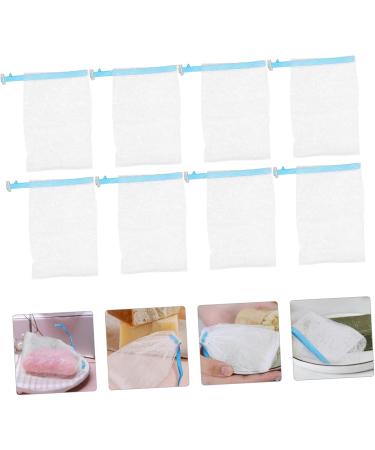Hemoton 8pcs Soap Soap Cleaning Soap Pouch Net Soap Net Pouch Cleansing Foaming Net Exfoliating Soap Net Exfoliating Soap Saver Pouches 14x10cm Sky-blue - Buy Online on GoSupps.com