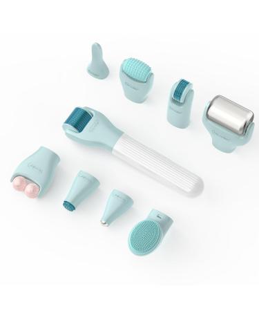 Micro Roller Bio Massager 10 in 1 Kit | Premium Face Eye Scalp & Body Beauty Device | International Shipping - Buy Online on GoSupps.com