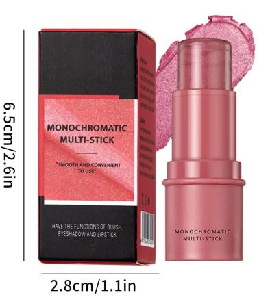  TianWlio blush lightweight breathable makeup stick multi-function eyeshadow powder pearly shiny blush blush blush face lips makeup cream blush embroidered texture - Buy Online on GoSupps.com