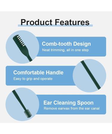  Naqqios Manual Nose Hair ShaverDouble Head Nose Hair Trimmer 360 Degree Rotating Grooming Device for Women and Men Dark Green - Buy Online on GoSupps.com