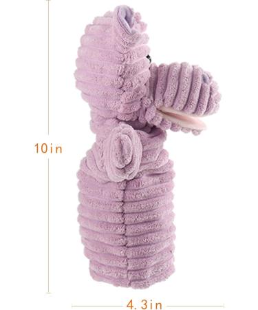 Apricot Lamb Soft Purple Hippo Hand Puppet | Movable Mouth for Storytelling & Teaching | Preschool Size 10 - Buy Online on GoSupps.com