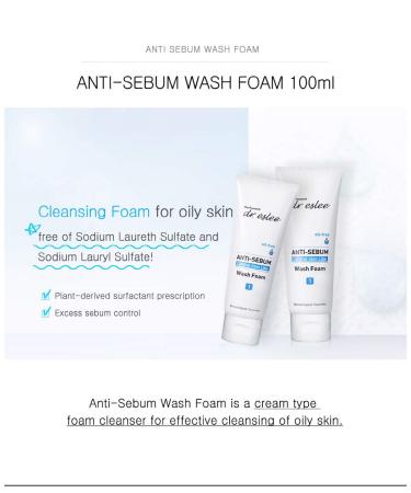 Buy Anti-Sebum Wash Foam 100ml - Clear Oily Skin | International Shipping Available - Buy Online on GoSupps.com