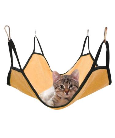 MICHLEY Leisure Time Pet Cat Cage Hammock Yellow
