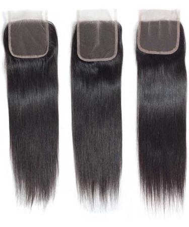 Closure Human Hair 4x4 Lace Straight HD Lace Frontal Transparent Lace Closure Human Hair Frontal Closure Pre Plucked with Natural Hairline Ear to Ear Natural Color Brazilian Hair for Women 20 Inch 20 Inch 4x4 Lace Closure - Buy Online on GoSupps.com