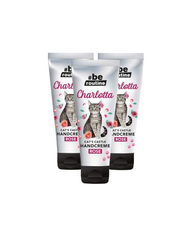 #be routine hand cream Cat's Castle Charlotta Rose 3-pack white (Pack of 3)